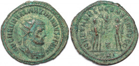 Römische Münzen, MÜNZEN DER RÖMISCHEN KAISERZEIT. Maximianus Herculius, 286-310 n. Chr. Antoninianus (3.26 g. 24 mm). Vs.: Gepanzerte Büste mit Strahl...