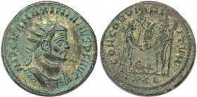 Römische Münzen, MÜNZEN DER RÖMISCHEN KAISERZEIT. Maximianus Herculius, 286-310 n.Chr. Antoninianus (4.21 g. 22 mm). Vs.: Gepanzerte Büste mit Strahle...