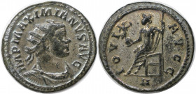 Römische Münzen, MÜNZEN DER RÖMISCHEN KAISERZEIT. Maximianus Herculius (286-310 n. Chr). Antoninianus. (3.41 g. 23.5 mm) Vs.: IMP MAXIMIANVS AVG, Büst...