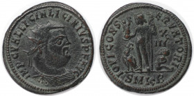 Römische Münzen, MÜNZEN DER RÖMISCHEN KAISERZEIT. Licinius I. (308-324 n. Chr). Follis. (3.27 g. 21 mm) Vs.: IMP C VAL LICIN LICINIVS PF AVG, Kopf mit...