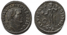 Römische Münzen, MÜNZEN DER RÖMISCHEN KAISERZEIT. Licinius I. (308-324 n. Chr). Follis. (4.98 g. 25 mm) Vs.: IMP C VAL LIC LICINIVS PF AVG, Kopf mit L...