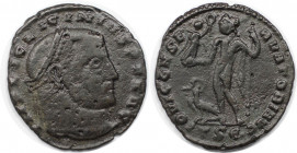 Römische Münzen, MÜNZEN DER RÖMISCHEN KAISERZEIT. Licinius I. (308-324 n. Chr). Follis. (2.78 g. 22.5 mm) Vs.: IMP LIC LICINIVS PF AVG, Kopf mit Lorbe...