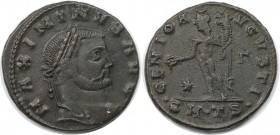 Römische Münzen, MÜNZEN DER RÖMISCHEN KAISERZEIT. Maximinus II. (309-313 n. Chr). Follis. (6.60 g. 24 mm) Vs.: MAXIMINVS AVG, Kopf mit Lorbeerkranz n....