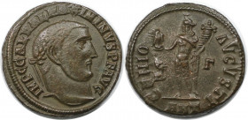 Römische Münzen, MÜNZEN DER RÖMISCHEN KAISERZEIT. Maximinus II. (310-313 n. Chr). Follis. (4.97 g. 21.5 mm) Vs.: IMP C GAL VAL MAXIMINVS PF AVG, Kopf ...