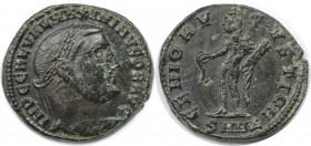 Römische Münzen, MÜNZEN DER RÖMISCHEN KAISERZEIT. Maximinus II. (310-313 n. Chr). Follis 310-311 n. Chr., Nicomedia. (5.20 g. 22.5 mm) Vs.: IMP C GAL ...