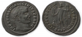 Römische Münzen, MÜNZEN DER RÖMISCHEN KAISERZEIT. Licinius I. (308-324 n. Chr). Follis 313 n. Chr. (4.38 g. 24 mm) Vs.: IMP C VAL LICIN LICINIVS PF AV...