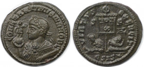 Römische Münzen, MÜNZEN DER RÖMISCHEN KAISERZEIT. Constantinus II., Cäsar (317-337 n. Chr). Follis 320 n. Chr., Siscia. (3.33 g. 21 mm) Vs.: CONSTANTI...