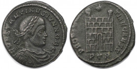 Römische Münzen, MÜNZEN DER RÖMISCHEN KAISERZEIT. Constantinus Junior als Caesar 317-337 n. Chr. Follis (Treveris) 324-330 n. Chr. (3,54 g. 19 mm) Vs....