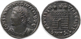 Römische Münzen, MÜNZEN DER RÖMISCHEN KAISERZEIT. Constantinus II., Cäsar (317-337 n. Chr). Follis 326-328 n. Chr., Thessalonica. (3.38 g. 19 mm) Vs.:...