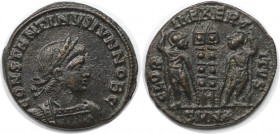 Römische Münzen, MÜNZEN DER RÖMISCHEN KAISERZEIT. Constantinus II. (337-340 n. Chr). Follis 330-335 n. Chr., Nicomedia. (2.48 g. 147.5 mm) Vs.: CONSTA...