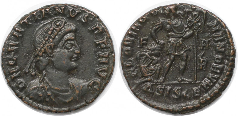 Römische Münzen, MÜNZEN DER RÖMISCHEN KAISERZEIT. Gratianus (367-383 n. Chr). AE...