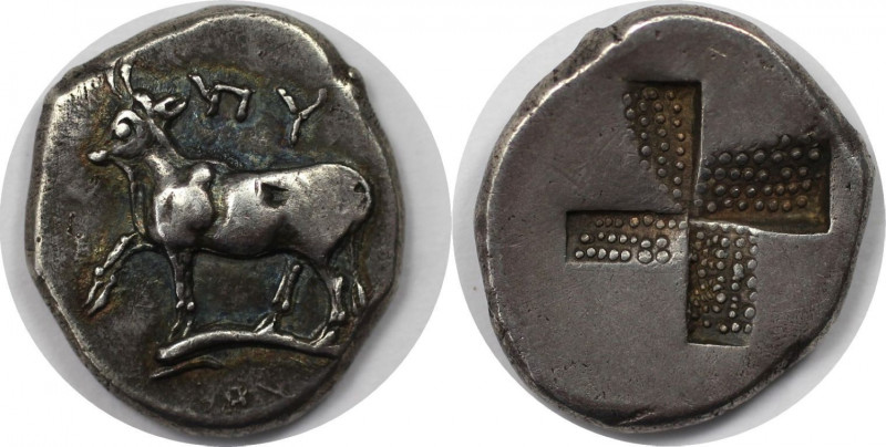 Byzantinische Münzen. Thrakien. AR Drachme. Circa 340-320 v. Chr. (5,25 g. 19 mm...