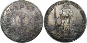 Altdeutsche Münzen und Medaillen, BRAUNSCHWEIG - LÜNEBURG - CELLE. Christian Ludwig (1648-1665). Löser zu 3 Reichstalern 1665, Zellerfeld. Ausbeute de...