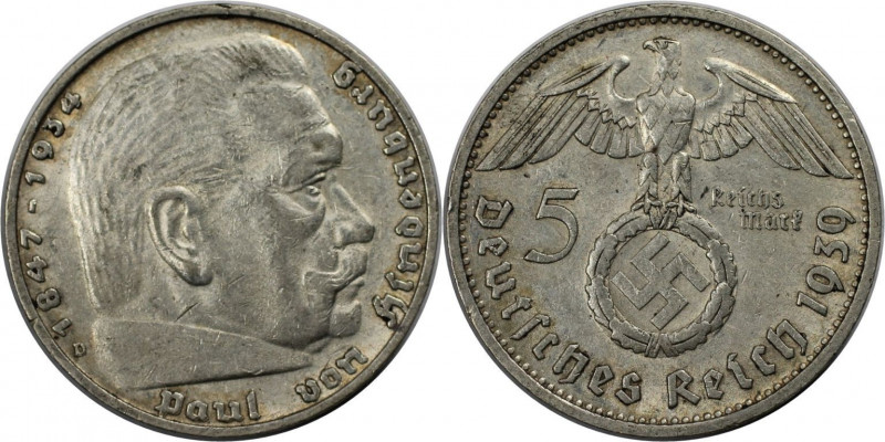 Deutsche Münzen und Medaillen ab 1871, 3. REICH 1933-1945. K.r. Paul v.Hindenbur...