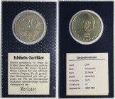 Deutsche Münzen und Medaillen ab 1945, Deutsche Demokratische Republik bis 1990. Otto Grotewohl (1894-1964). 20 Mark 1973. Neusilber. Jaeger 1548. Bes...