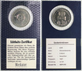 Deutsche Münzen und Medaillen ab 1945, Deutsche Demokratische Republik bis 1990. Alexanderplatz. 5 Mark 1987. Neusilber. Jaeger 1615. Bestell-Nr.: DDR...