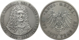 Deutsche Münzen und Medaillen ab 1945, BUNDESREPUBLIK DEUTSCHLAND. Kunst Medaille Friedrich Wilhelm I. Kurfürst (1620-1688), auf Gott Trau Ich. 32 mm....