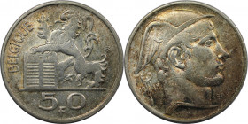 Europäische Münzen und Medaillen, Belgien / Belgium. Leopold III. (1934-1950). 50 Francs 1948. Silber. KM 136.1. Sehr schön-vorzüglich