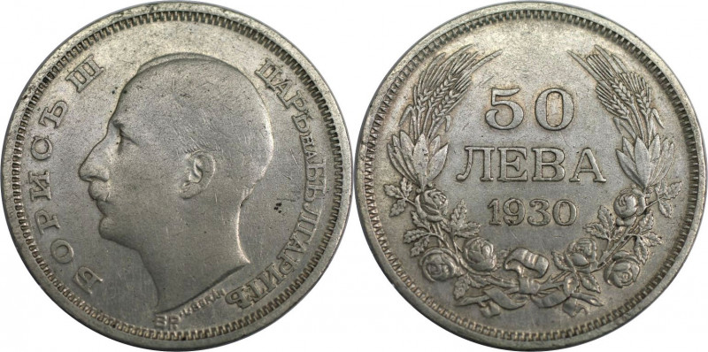 Europäische Münzen und Medaillen, Bulgarien / Bulgaria. Boris III. 50 Lewa 1930....