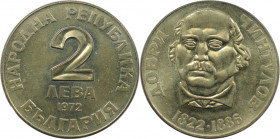 Europäische Münzen und Medaillen, Bulgarien / Bulgaria. 150. Geburtstag von Dobri Tschintulow. 2 Lewa 1972. Kupfer-Nickel. KM 80. Stempelglanz