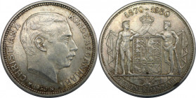 Europäische Münzen und Medaillen, Dänemark / Denmark. Christian X. (1912-1947). Auf den 60. Geburtstag des Königs. 2 Kroner 1930. 15,0 g. 0.800 Silber...