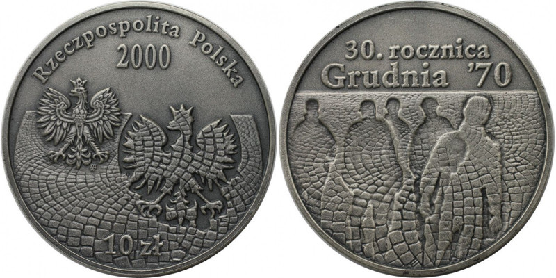 Europäische Münzen und Medaillen, Polen / Poland. Grudnia 1970. 10 Zlotych 2000....