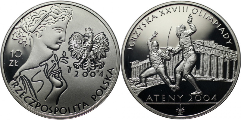 Europäische Münzen und Medaillen, Polen / Poland. Olympischen Spiele 2004 in Ath...