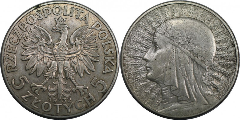 Europäische Münzen und Medaillen, Polen / Poland. Königin Jadwiga. 5 Zlotych 193...