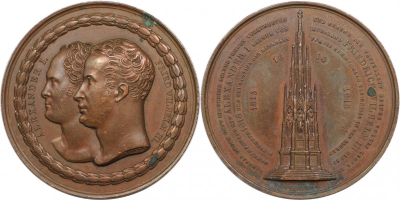 Russische Münzen und Medaillen, Alexander I. (1801-1825). Bronzemedaille 1818, v...