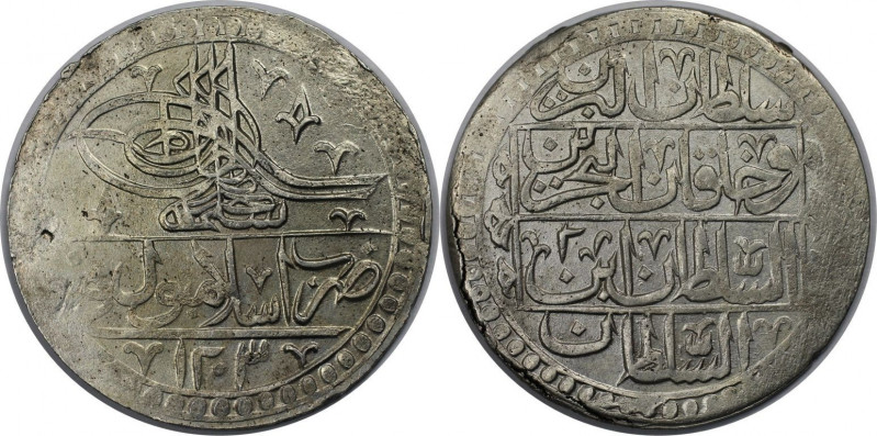 Weltmünzen und Medaillen, Türkei / Turkey. Yuzluk AH 1203/2 (1790), Silber. 31.8...