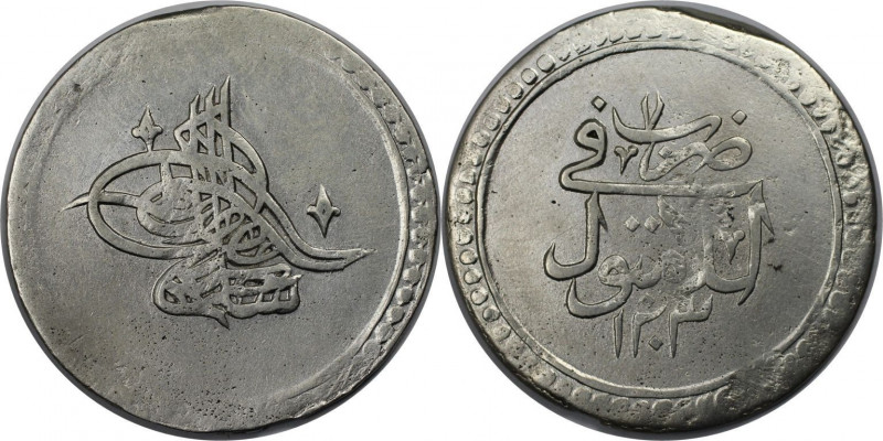 Weltmünzen und Medaillen, Türkei / Turkey. 2 Kurush (80 Para) AH 1203/7 (1795), ...