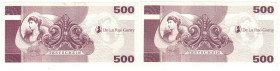 Banknoten, Deutschland / Germany. De La Rue Garny 500 Test Banknote, TESTSCHEIN. UNC