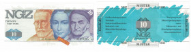 Banknoten, Deutschland / Germany. Testbanknoten DM-Währung. NGZ Testnote 10. UNC