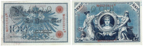 Banknoten, Deutschland / Germany. Deutsches Reich. Reichsbanknote 100 Mark 1908. Ro.33b. I