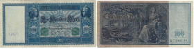 Banknoten, Deutschland / Germany. Deutsches Reich. Reichsbanknote 100 Mark 1910. Ro.44. III