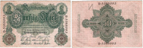 Banknoten, Deutschland / Germany. Deutsches Reich. Reichsbanknote 50 Mark 1910. Ro.42. III