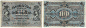 Banknoten, Deutschland / Germany. Sachsen - Dresden - Sächsische Bank. 100 Mark 1911 Länder-Banknote. SAX-8a. III