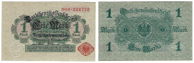 Banknoten, Deutschland / Germany. Deutsches Reich. Darlehenskassenschein 1 Mark 1914. Ro.51c. I
