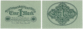 Banknoten, Deutschland / Germany. Deutsches Reich, Weimarer Republik. Darlehenskassenschein 1 Mark 1922. Ro.73a. I