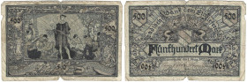 Banknoten, Deutschland / Germany. Mannheim - Badische Bank. 500 Mark 1922 Länder-Banknote. BAD-7a. IV