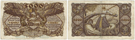 Banknoten, Deutschland / Germany. Mannheim - Badische Bank. 5000 Mark 1922 Länder-Banknote. BAD-8a. IV