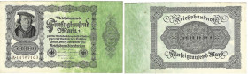 Banknoten, Deutschland / Germany. Deutsches Reich, Weimarer Republik. Reichsbanknote 50000 Mark 1922. Ro.79a. I