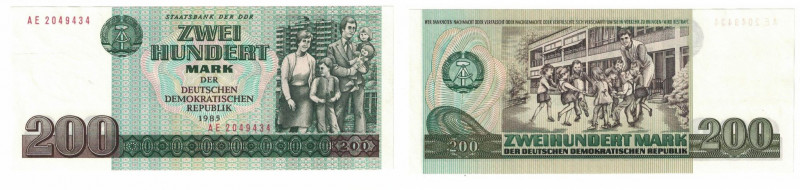 Banknoten, Deutschland / Germany. DDR. 200 Mark 1985. Ro.364a. I