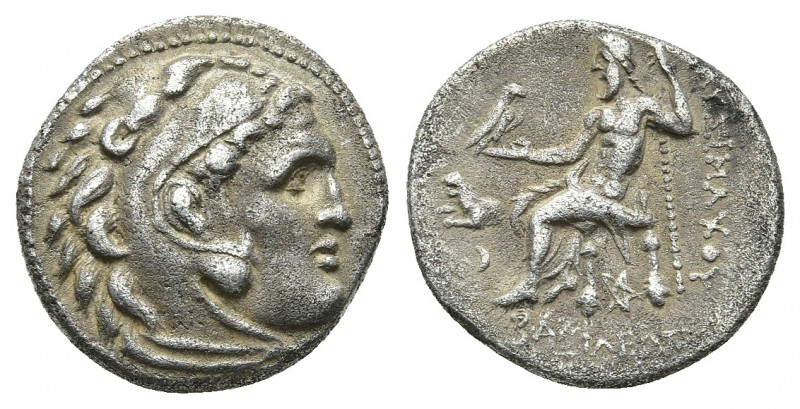 KINGS OF THRACE. Macedonian. Lysimachos. (305-281 BC). AR Drachm. In the types o...