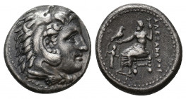 KINGS OF MACEDON. Alexander III 'the Great' (336-323 BC). AR Drachm. Lampsakos. Struck under Kalas or Demarchos, circa 328/5-323 BC.
Obv: Head of Hera...
