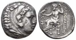 KINGS OF MACEDON. Alexander III 'the Great' (336-323 BC). AR Tetradrachm. Amphipolis. Struck under Kassander, circa 307-297.
Obv: Head of Herakles rig...
