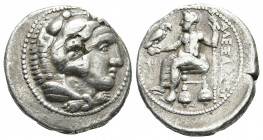 KINGS OF MACEDON. Alexander III 'the Great' (336-323 BC). AR, Tetradrachm. Tarsos. Struck under Menes or Philotas, circa 327-323 BC.
Obv: Head of Hera...