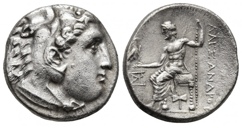 KINGS OF MACEDON. Demetrios I Poliorketes. 306-283 BC. AR Tetradrachm. In the na...