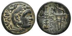 KINGS OF MACEDON. Alexander III ‘the Great’, (336-323 BC). AE. Uncertain mint in Asia Minor (Circa 323-310 BC.).
Obv:Head of Herakles to right, wearin...