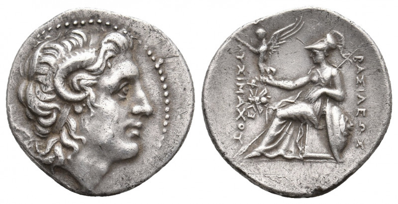 KINGS OF THRACE (Macedonian). Lysimachos (305-281 BC). AR Drachm. Ephesos.
Obv: ...